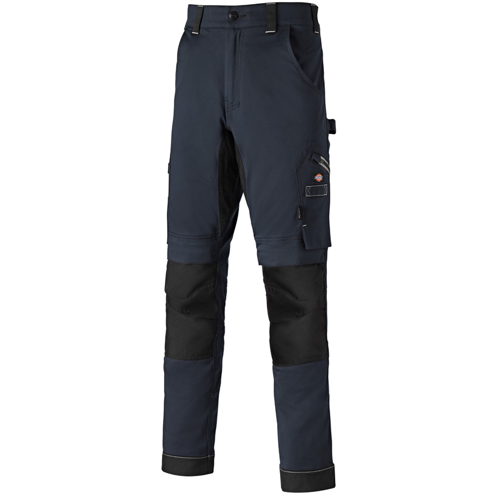 slim fit work trousers with knee pads